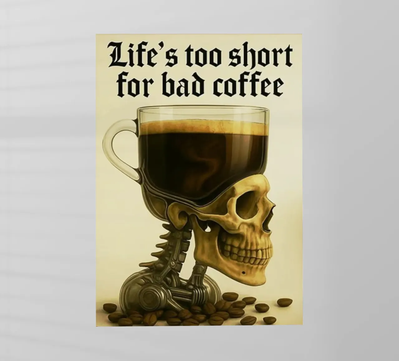 La vita è troppo breve per un caffè scadente pellicola backlit da Rawghenee