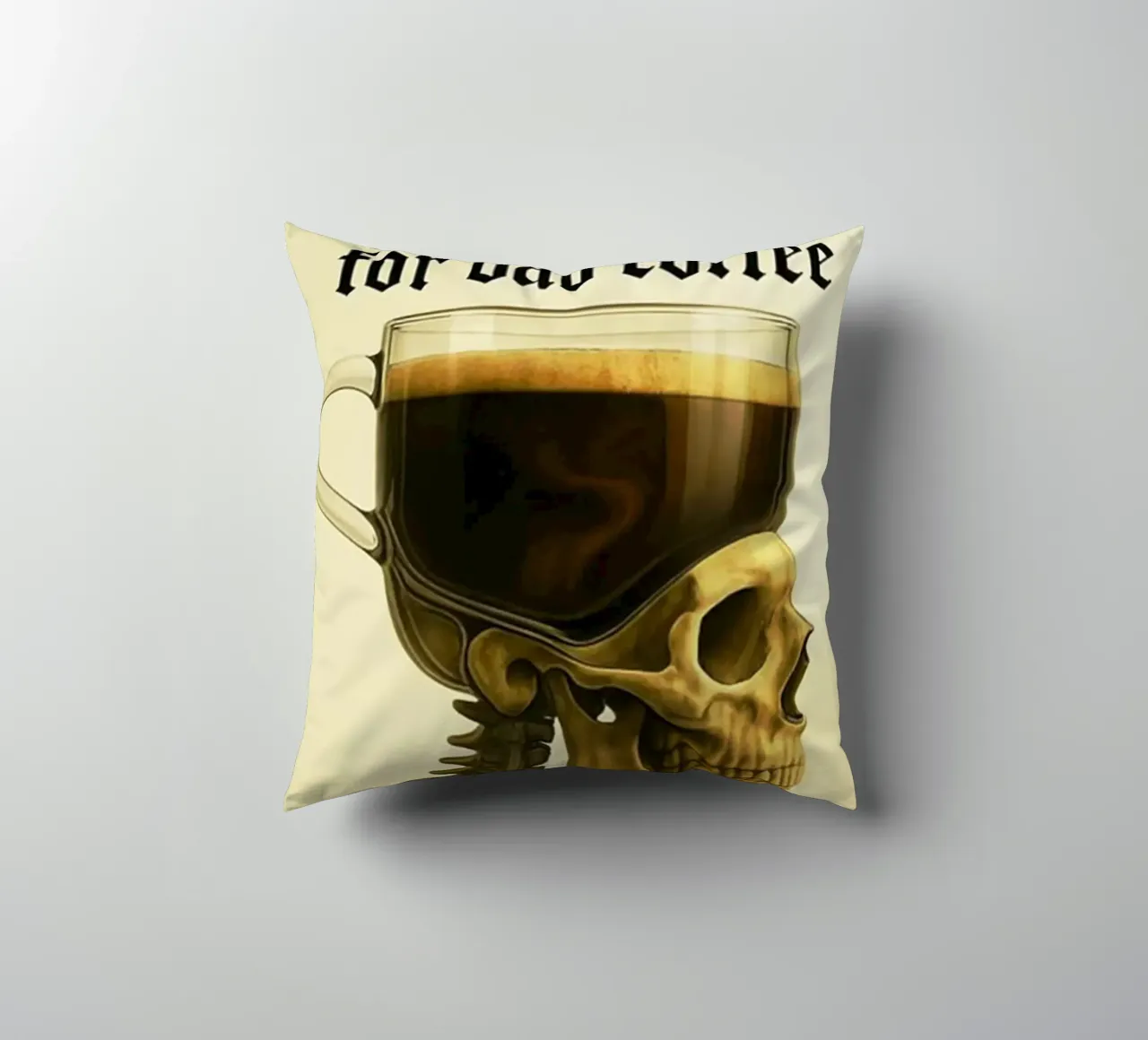 La vita è troppo breve per un caffè scadente cuscino da Rawghenee
