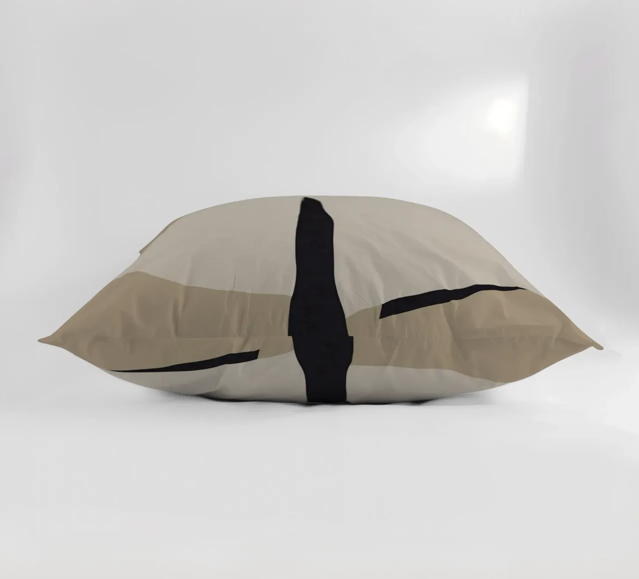 The sad minimalist decorative cushion by Little Dean