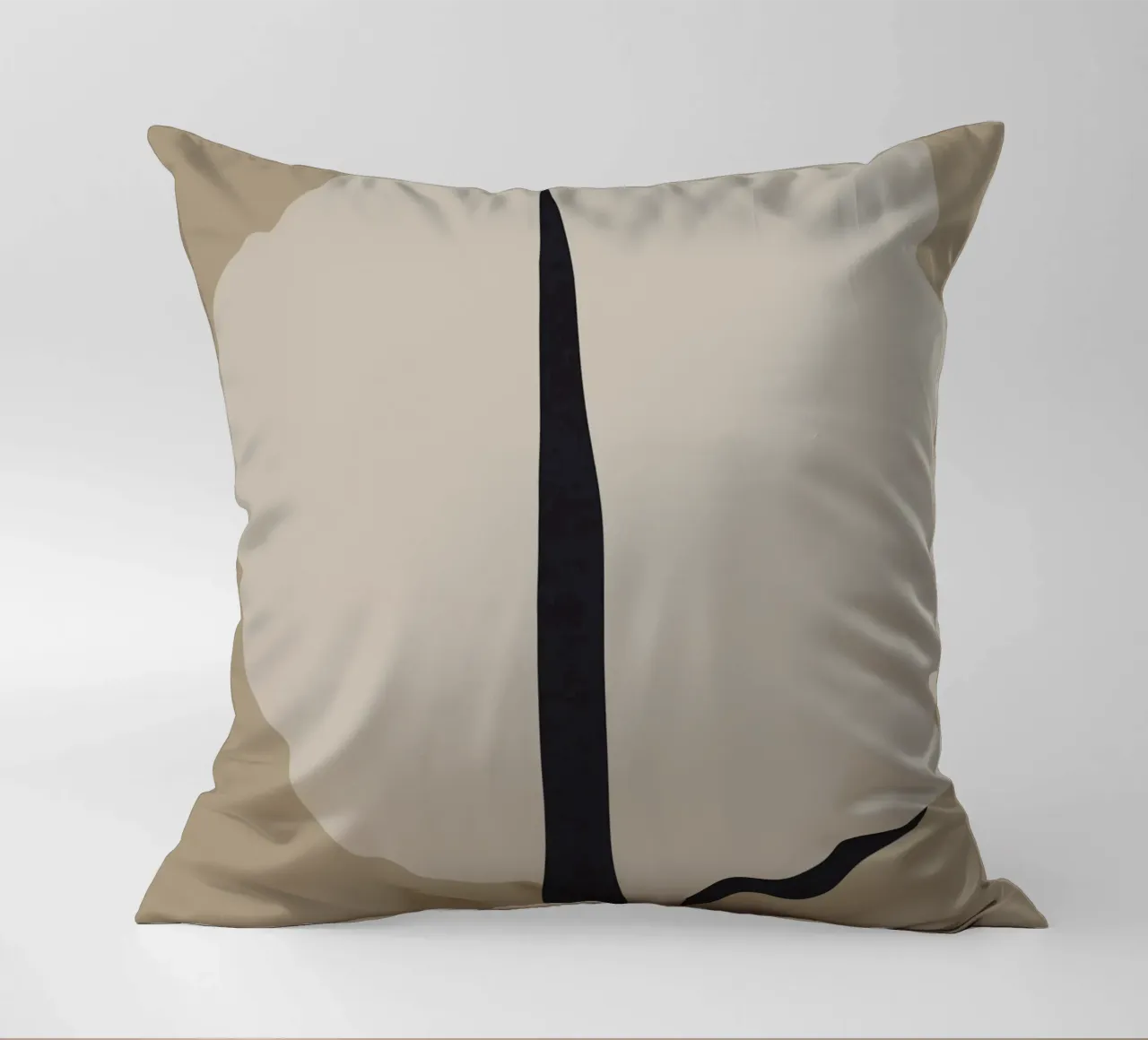 The sad minimalist decorative cushion by Little Dean