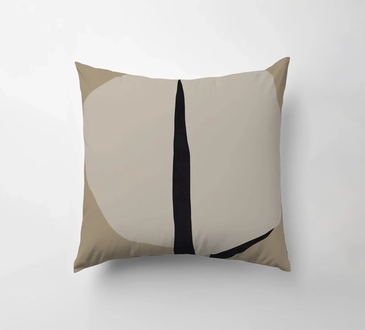 The sad minimalist decorative cushion by Little Dean