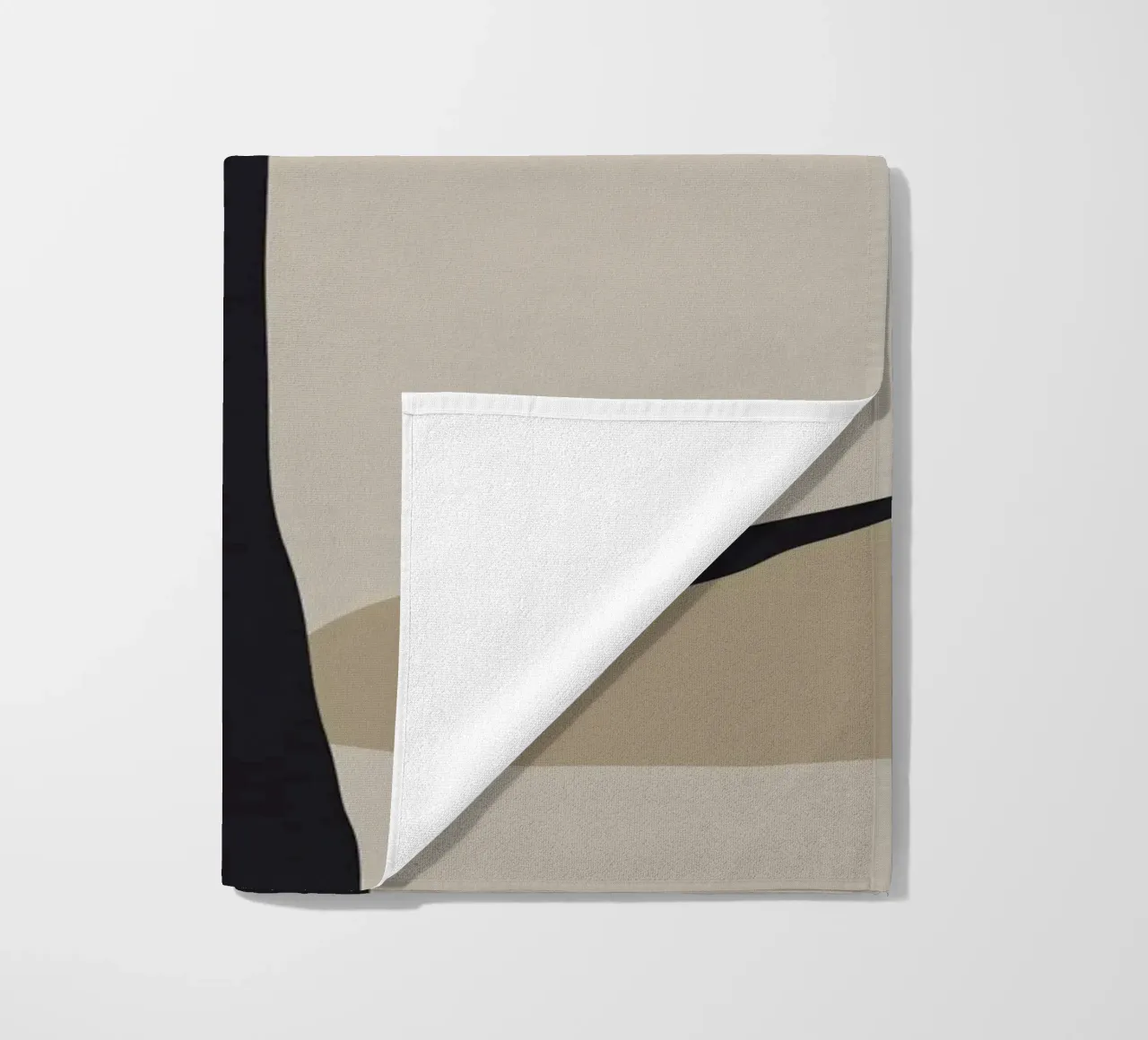 The sad minimalist beach towel by Little Dean