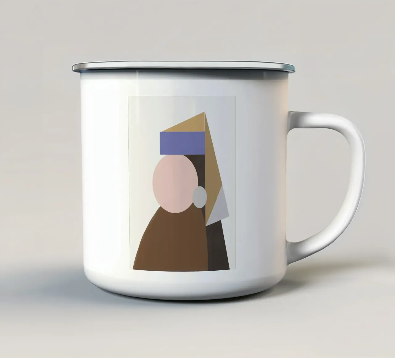 Ritratto di forme tazza in smalto da Little Dean