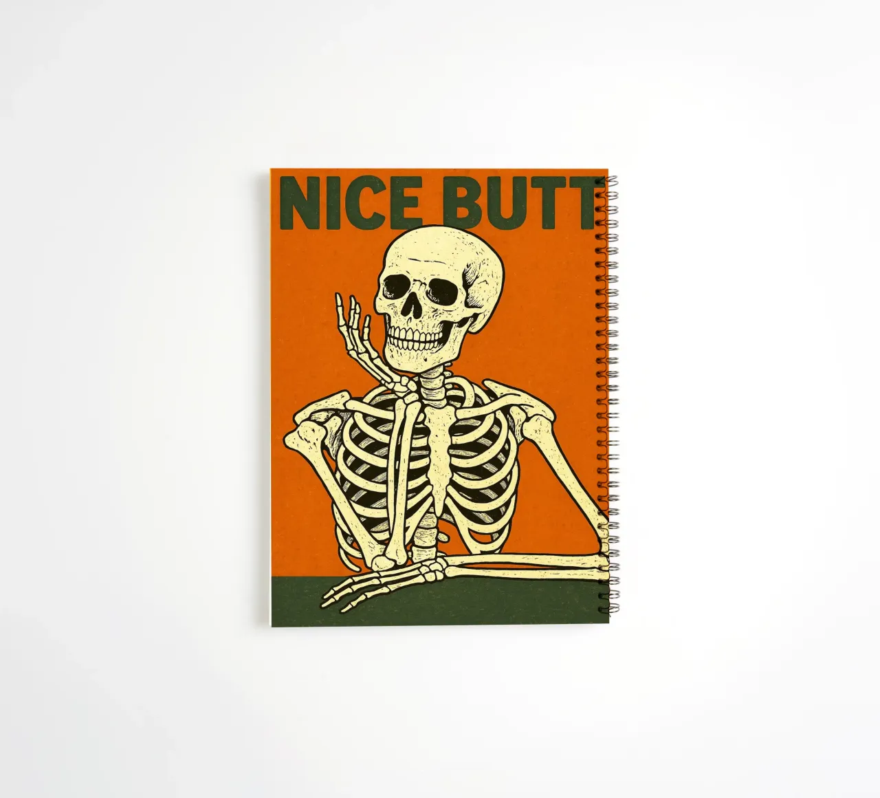 Joli squelette de fesses carnet à spirale de Rawghenee