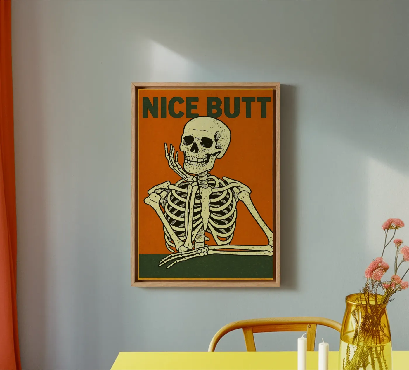 Nice Butt Skeleton canvas by Rawghenee