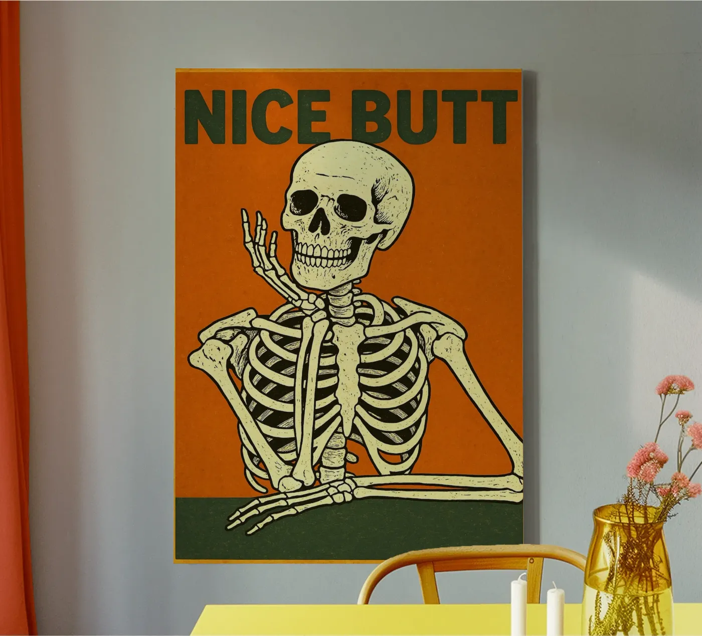 Nice Butt Skeleton canvas by Rawghenee