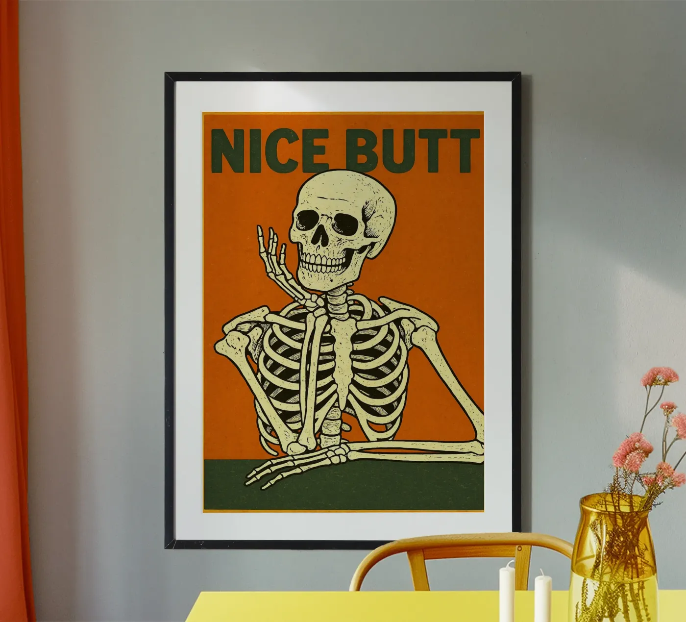 Nice Butt Skeleton poster by Rawghenee