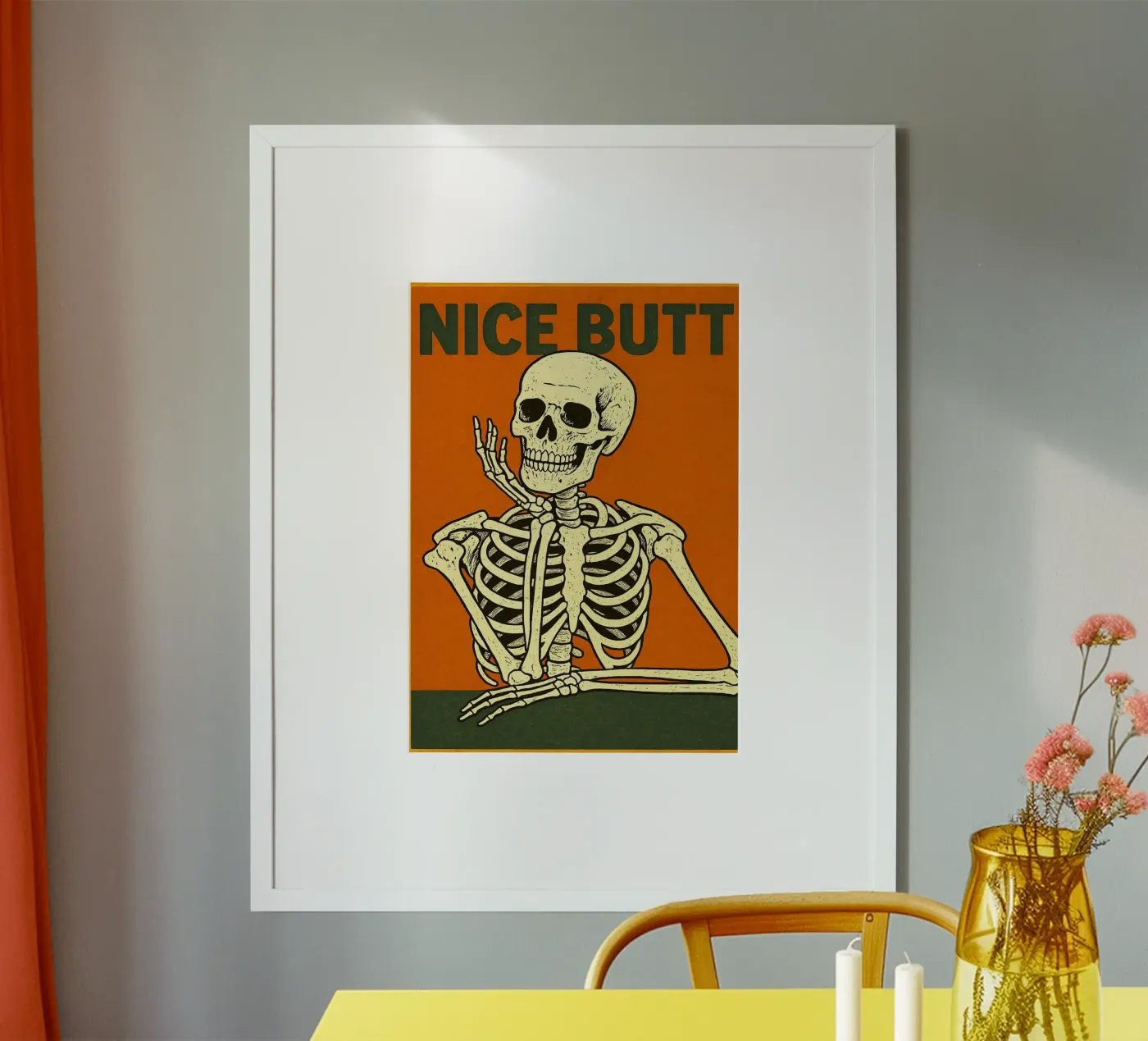 Nice Butt Skeleton poster by Rawghenee