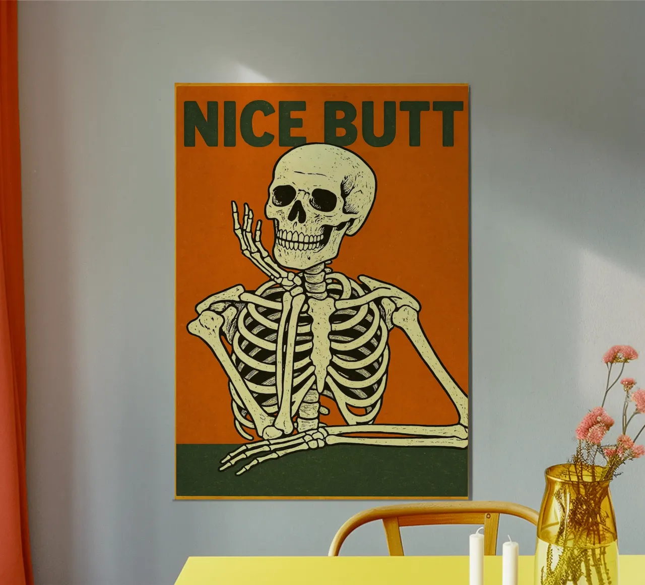 Nice Butt Skeleton poster by Rawghenee