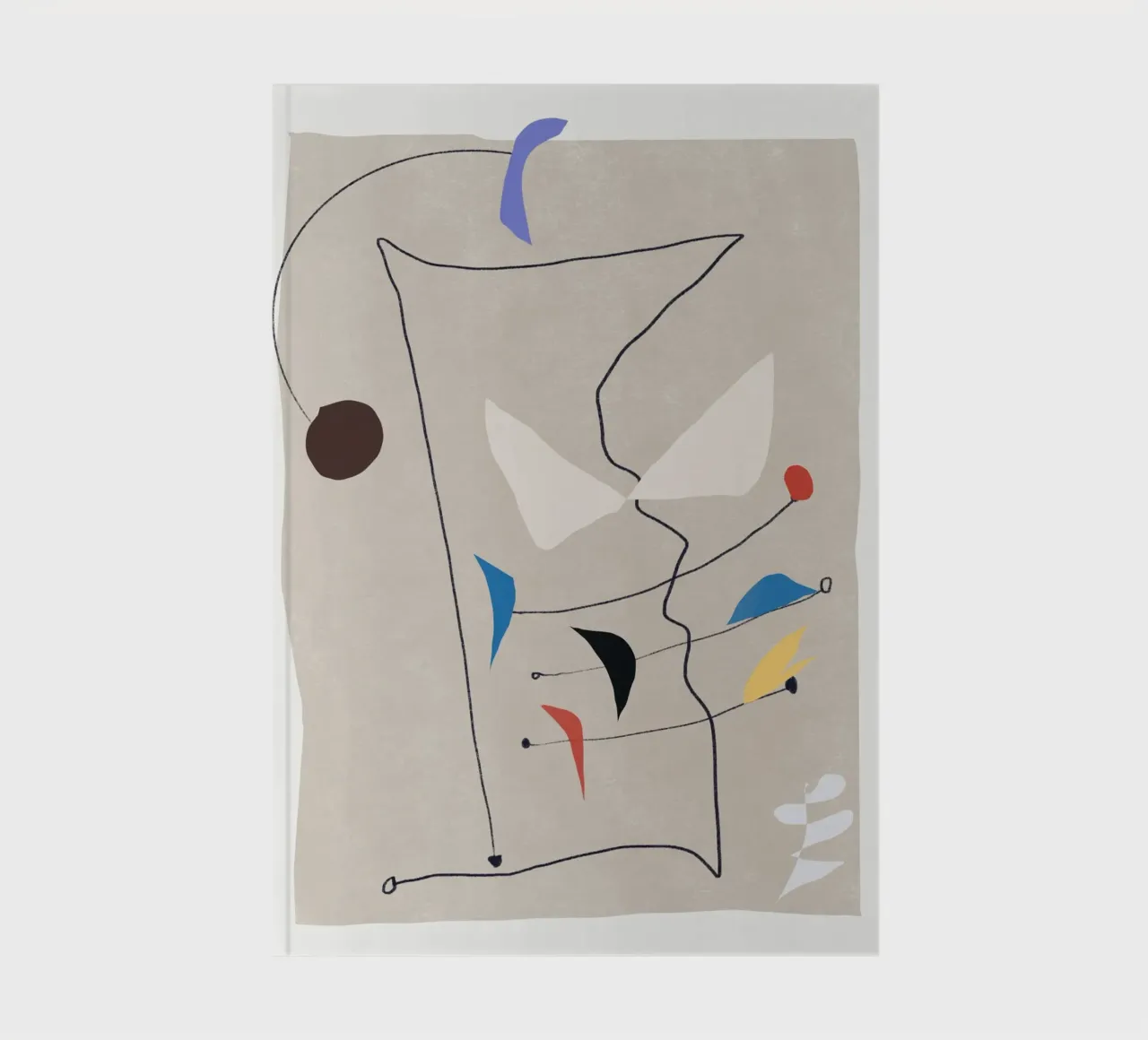 Minimalistic shapes balanced notebook by Little Dean