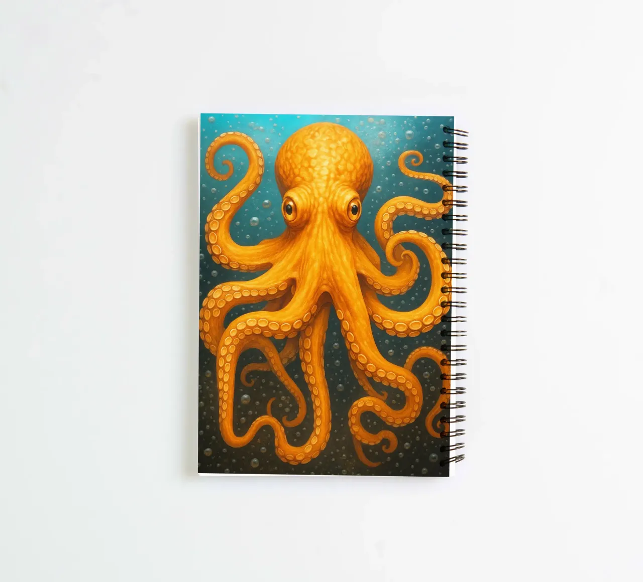 Octopus Artwork spiral notebook by Rawghenee