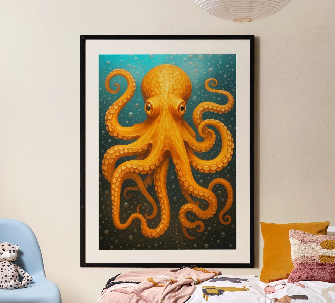 Œuvre d'art de la pieuvre poster de Rawghenee