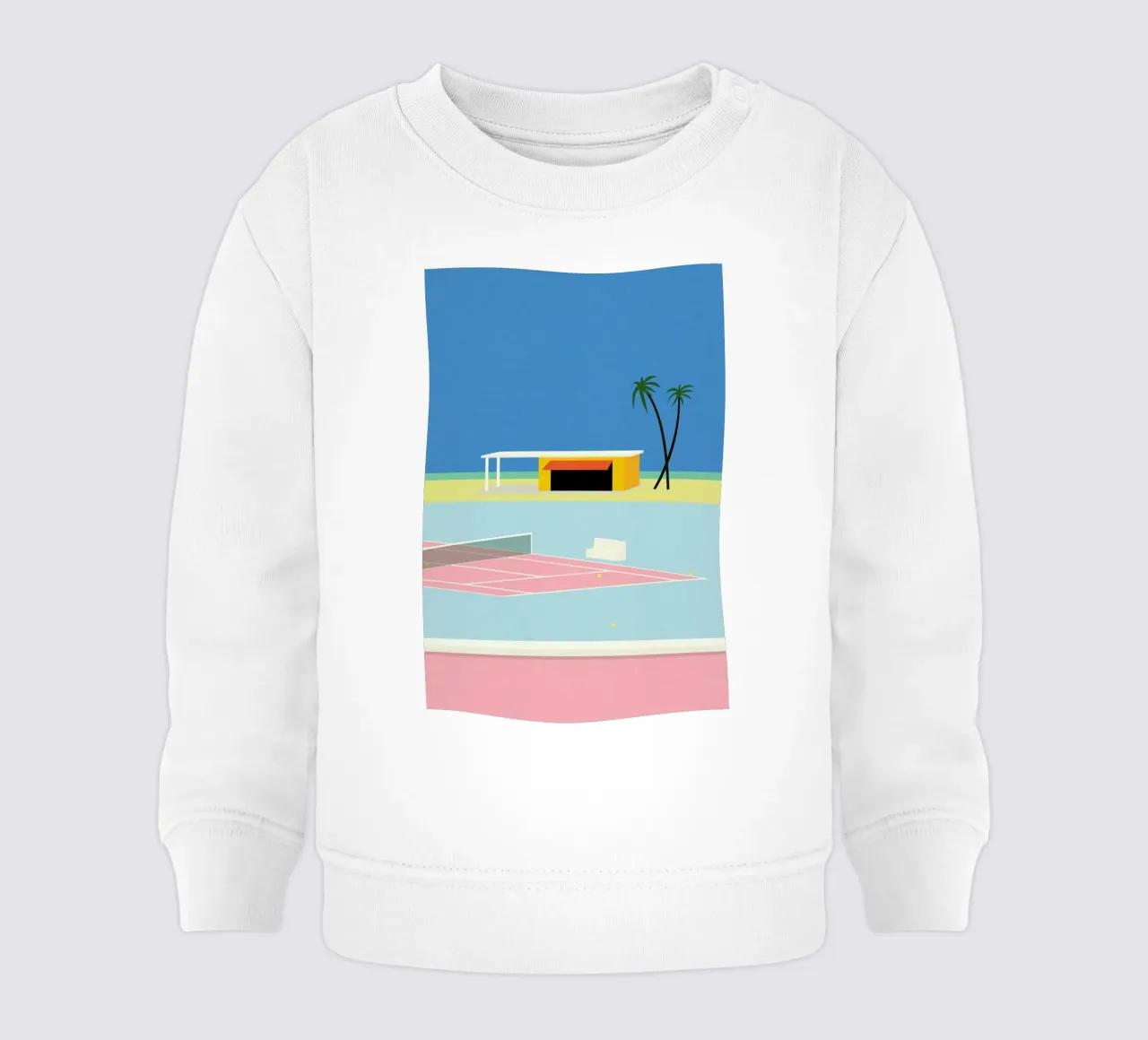 Tennis By The Beach Baby Sweatshirt von Rosi Feist