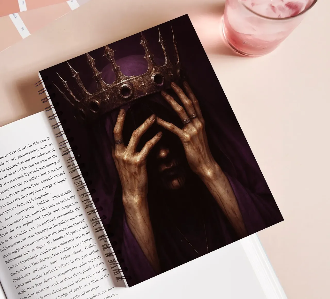 Queen Gothic Horror spiral notebook by Rawghenee