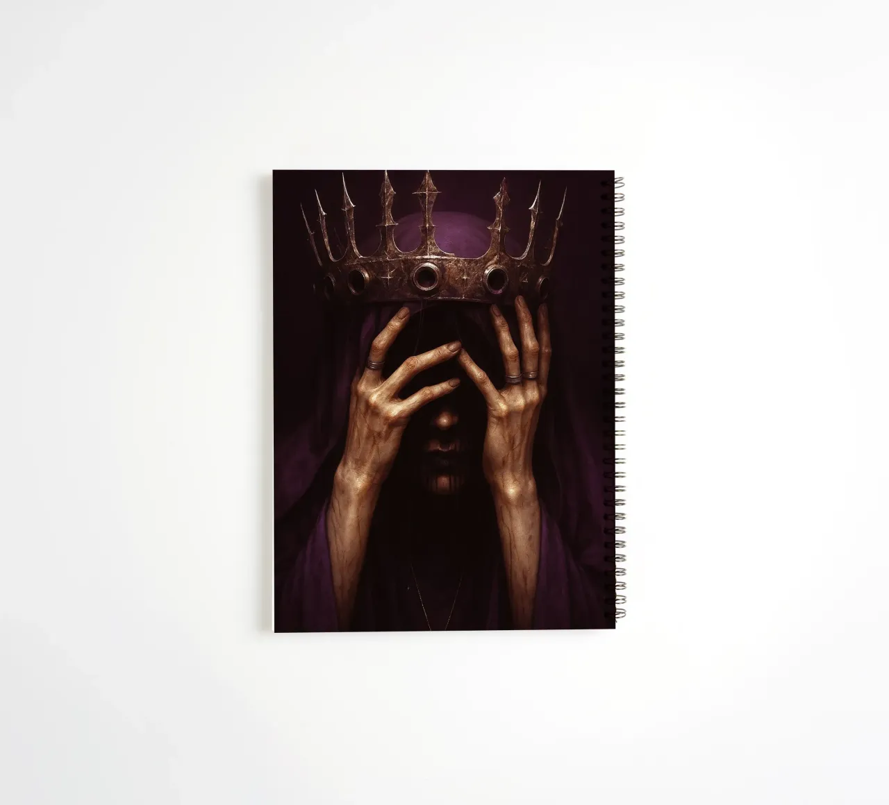 Queen Gothic Horror spiral notebook by Rawghenee