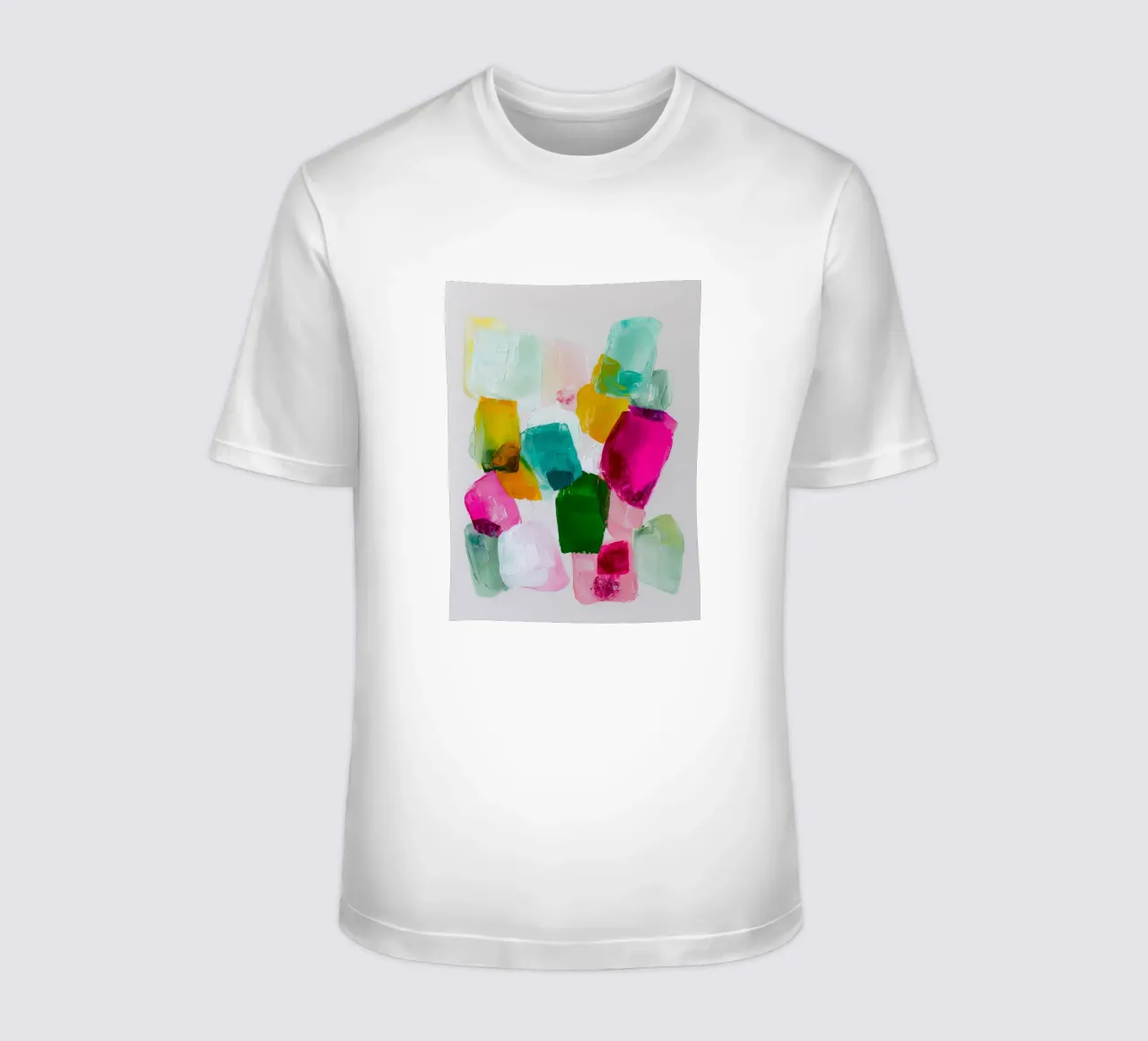 Dynamic colour fields t-shirt by Carinaprint