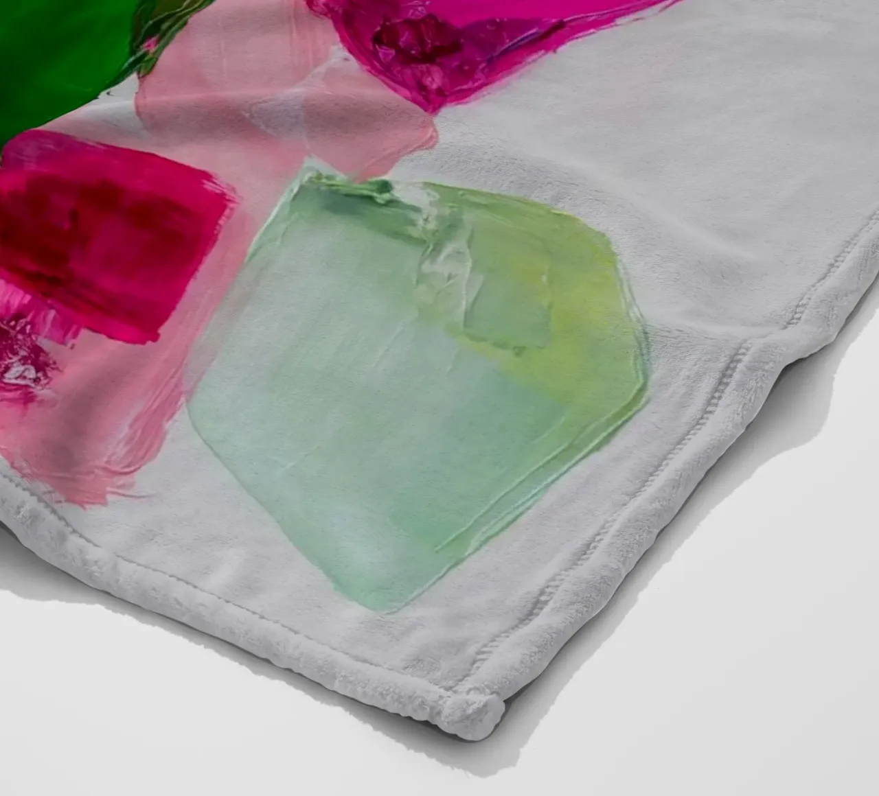 Dynamic colour fields fleece blanket by Carinaprint