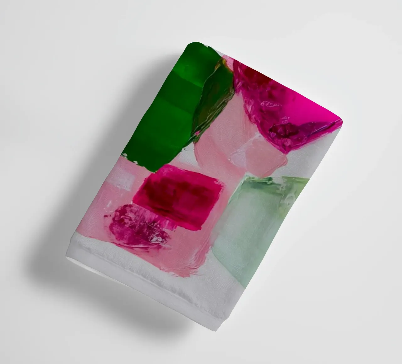 Dynamic colour fields towel by Carinaprint