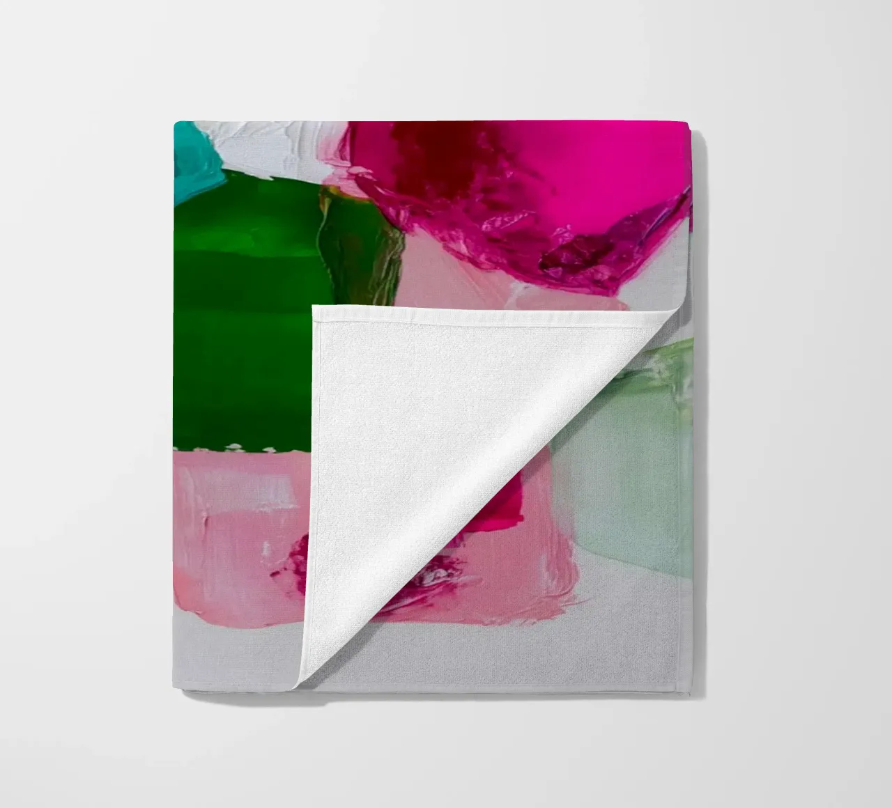 Dynamic colour fields beach towel by Carinaprint