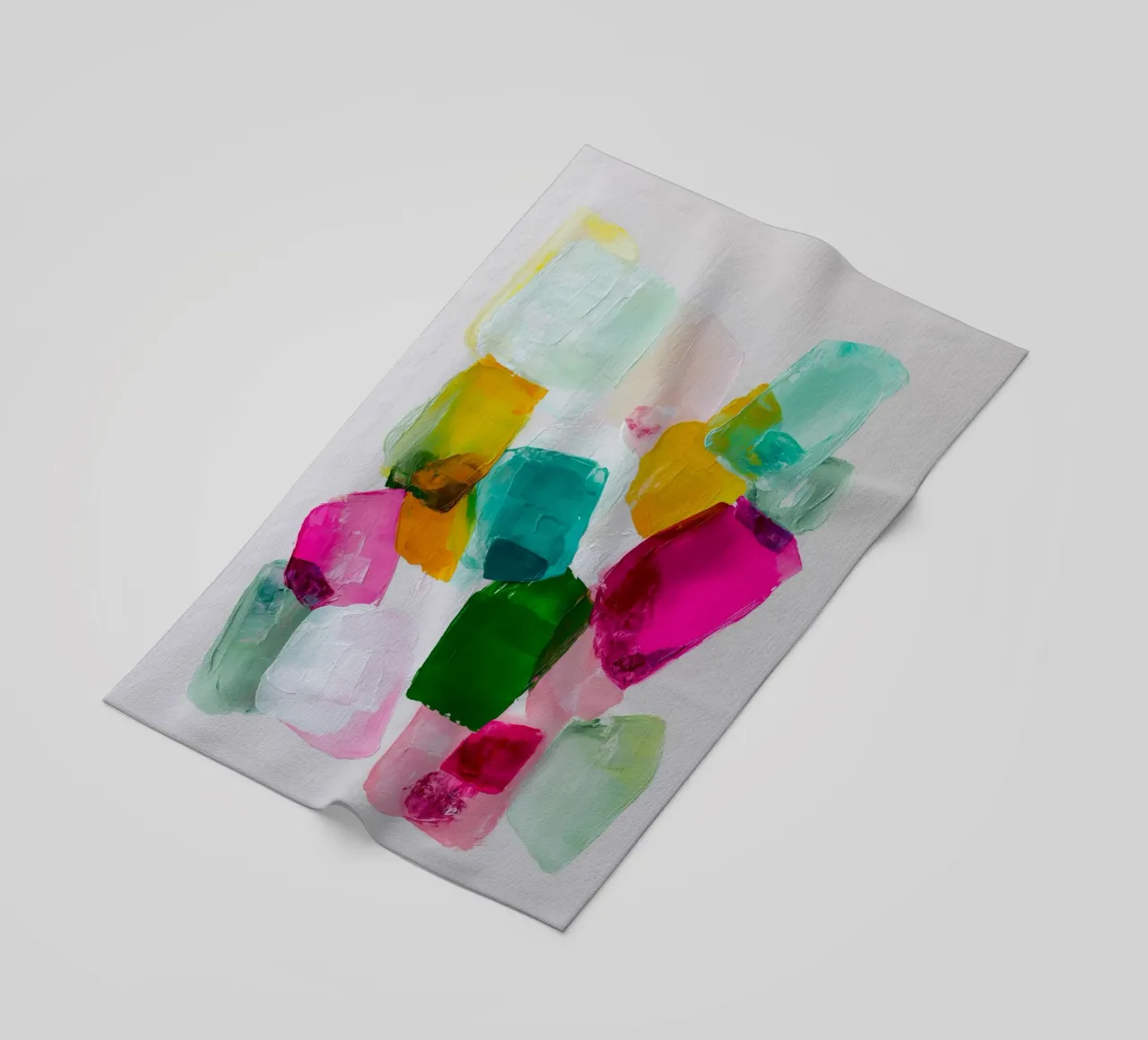 Dynamic colour fields beach towel by Carinaprint