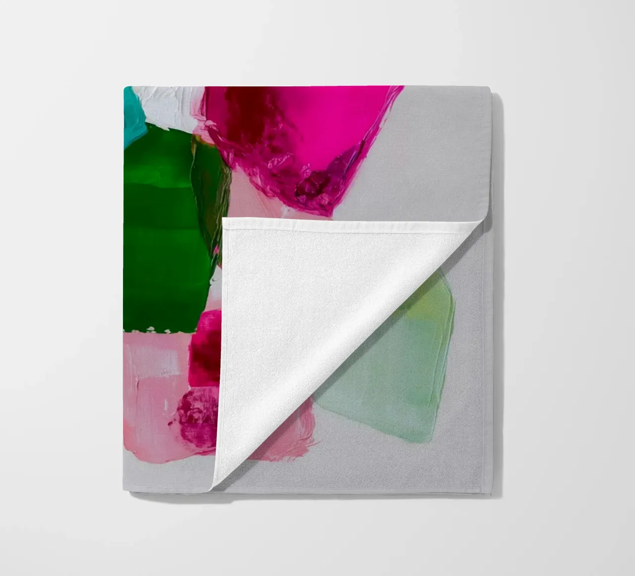 Dynamic colour fields beach towel by Carinaprint