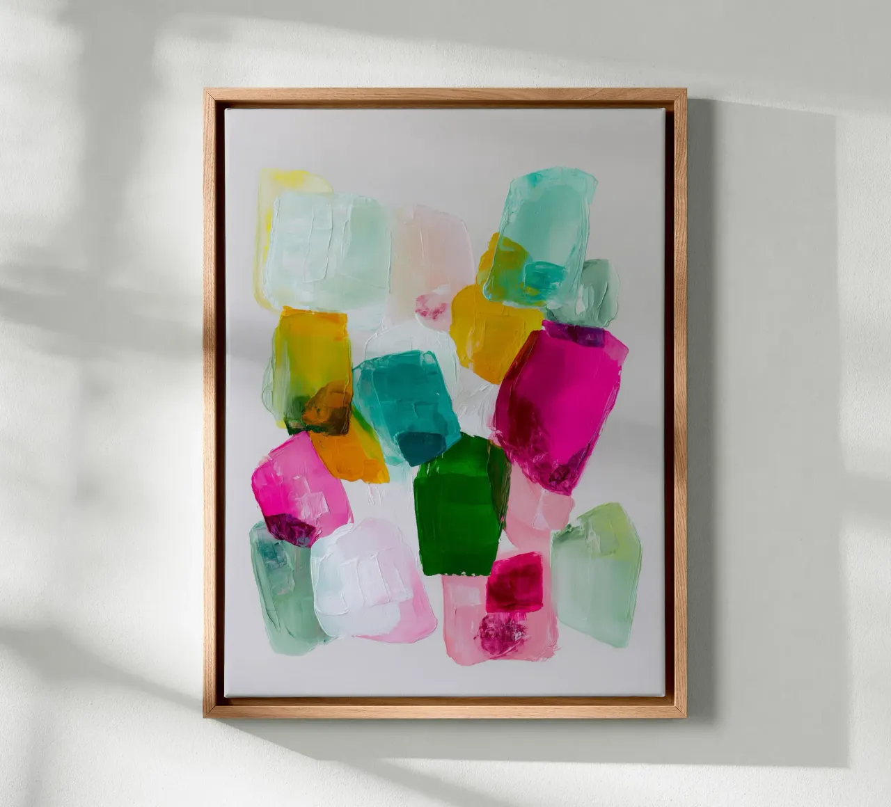 Dynamic colour fields canvas by Carinaprint