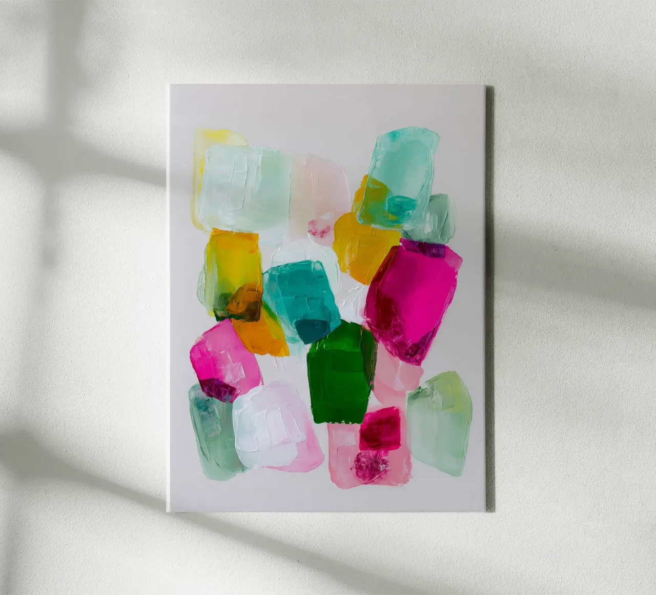 Dynamic colour fields canvas by Carinaprint