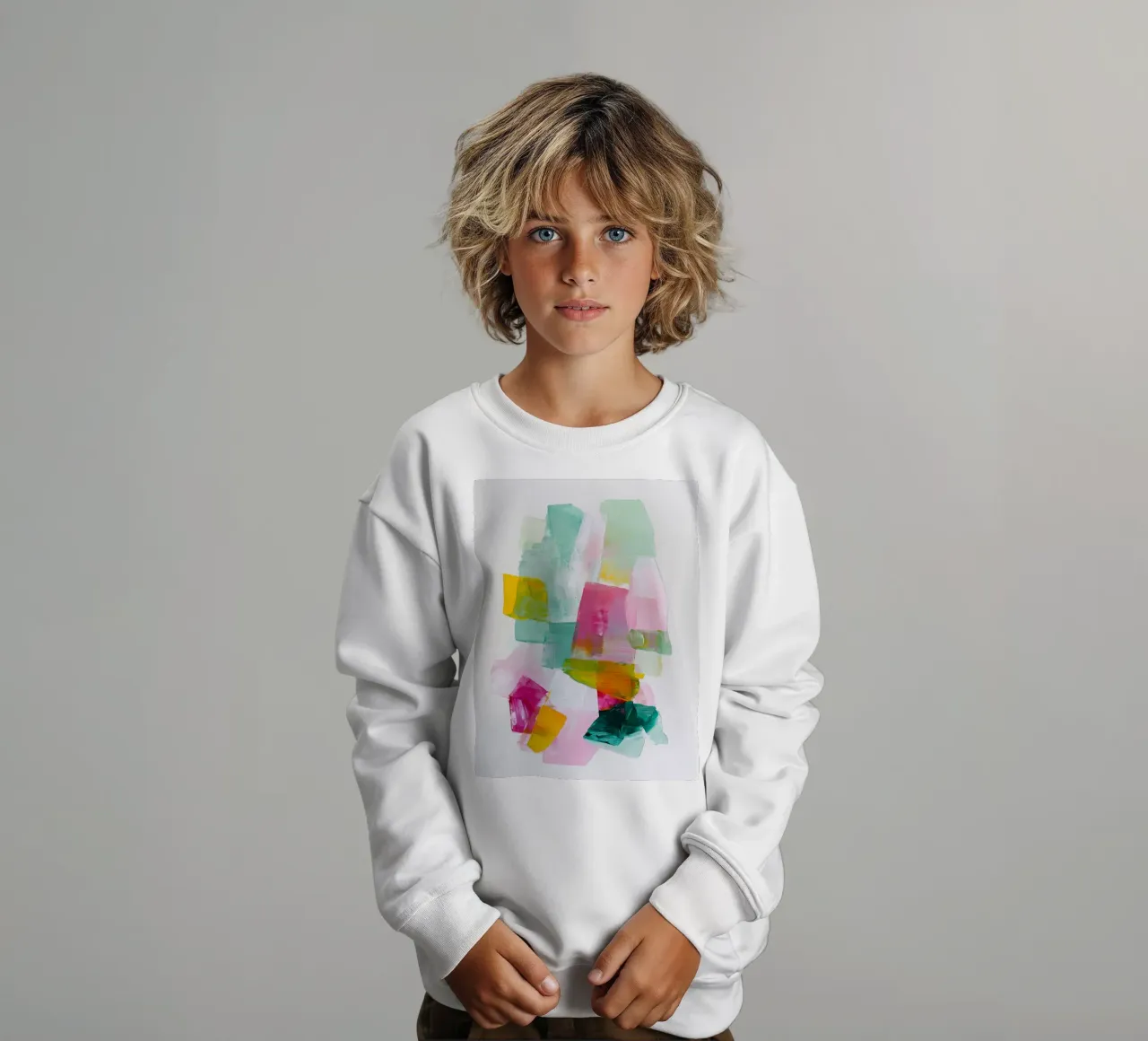Campi di colore estivi felpa bambino da Carinaprint