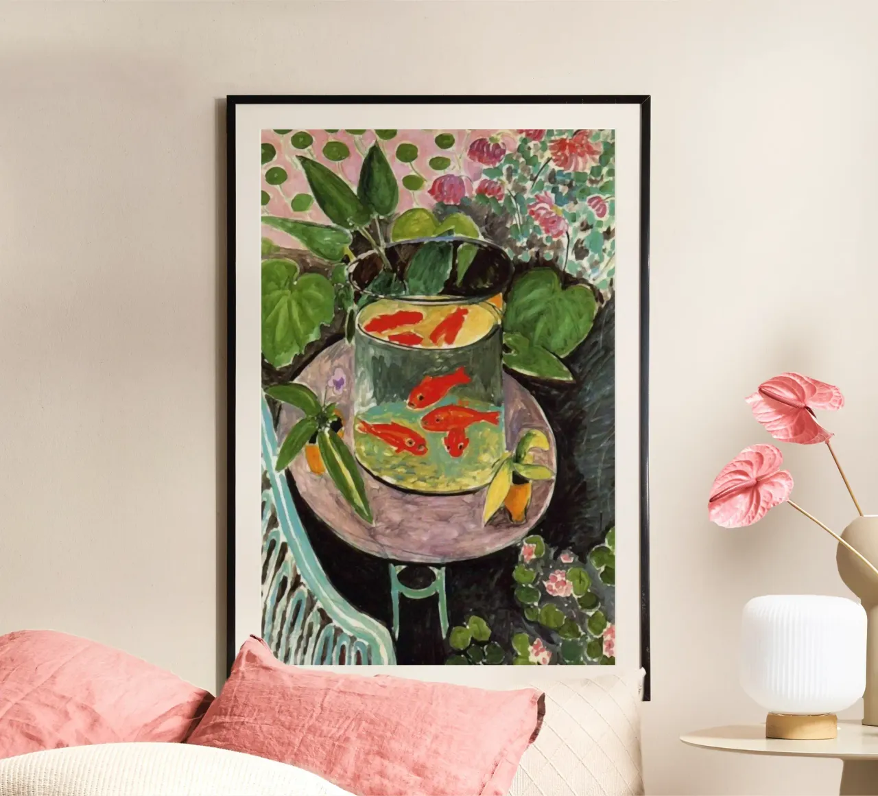 Matisse GoldFish poster con telaio in legno da Vonda Shop