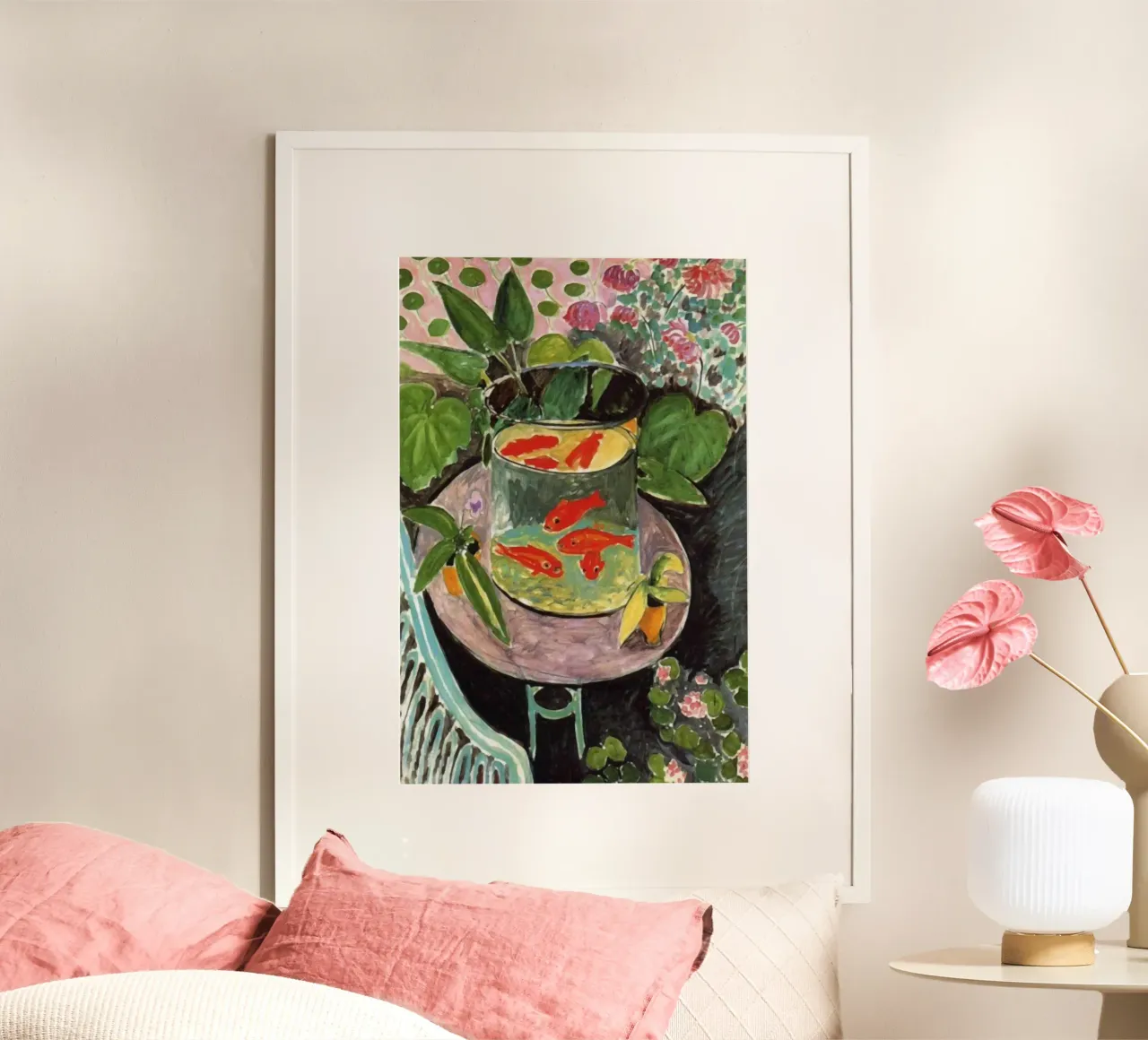Matisse GoldFish poster con telaio in legno da Vonda Shop