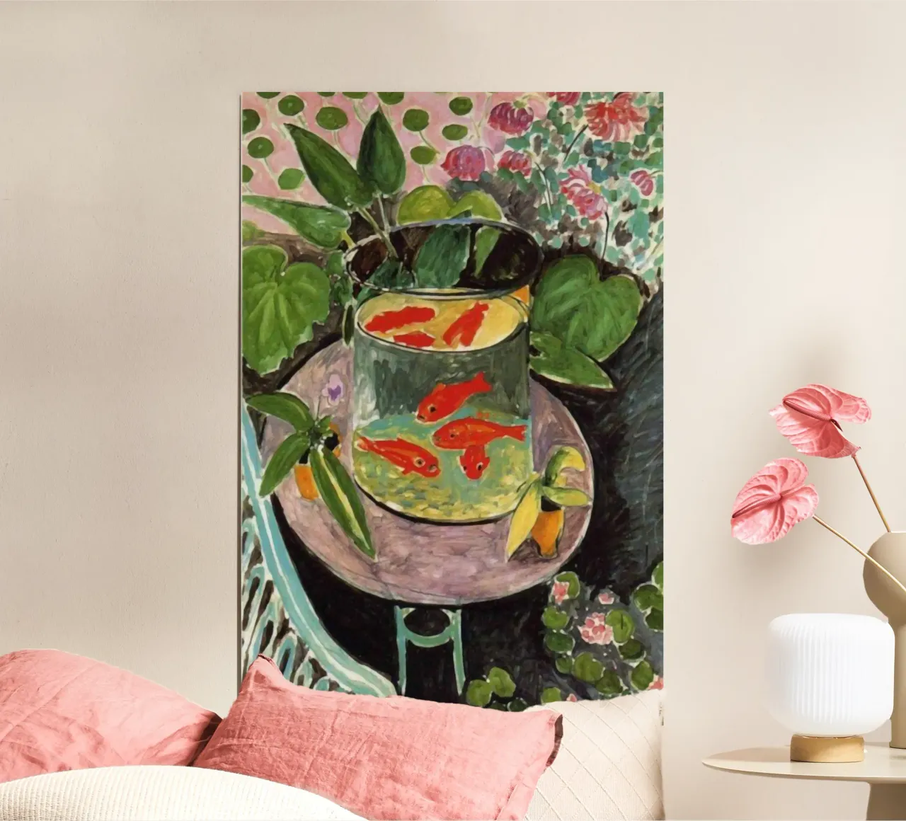 Matisse GoldFish poster con telaio in legno da Vonda Shop