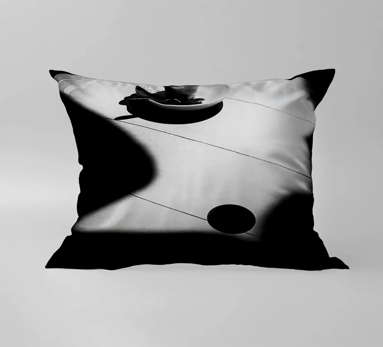 coffee cup decorative cushion by Abstract Botanical Art