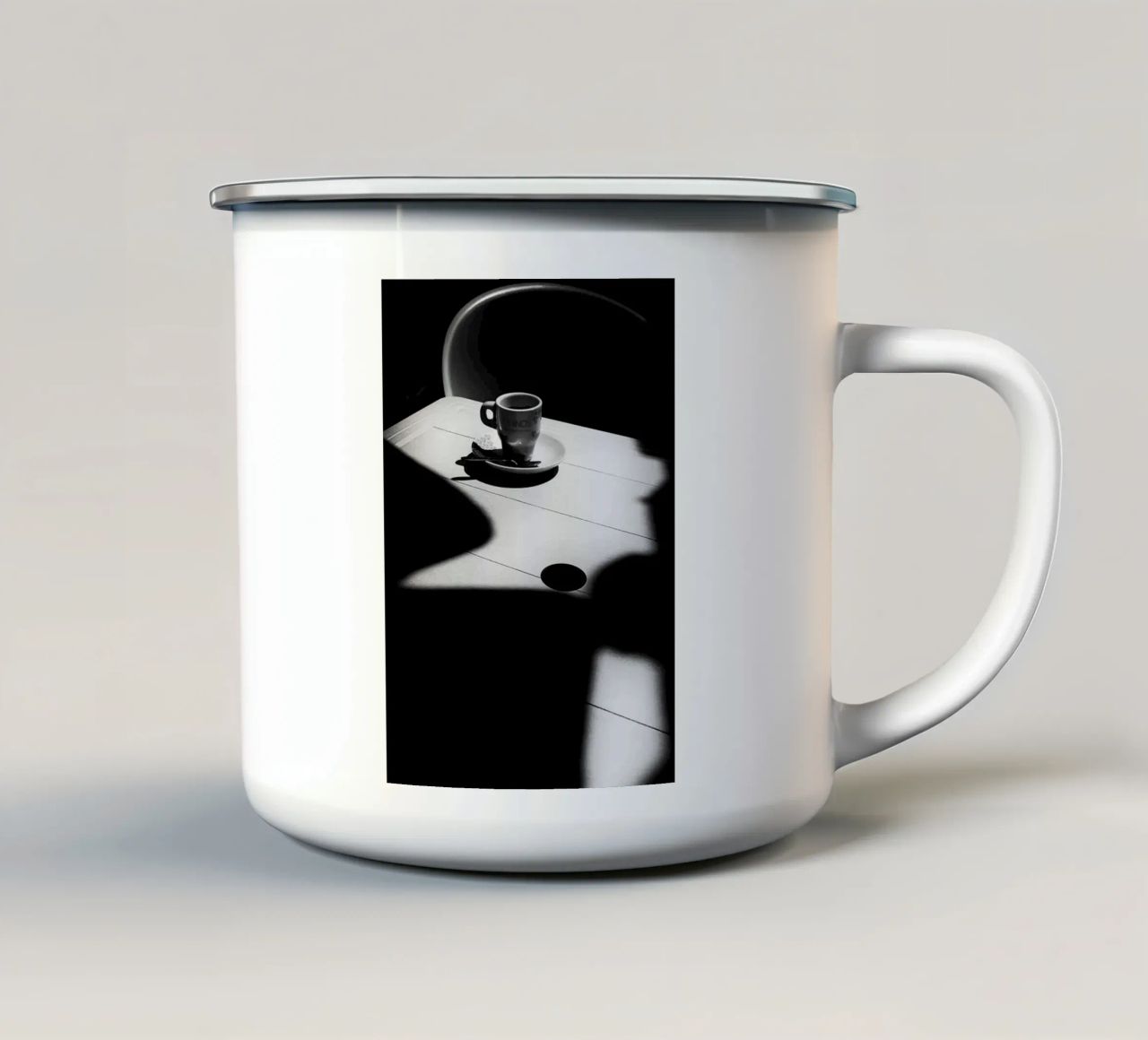 tazza da caffè tazza in smalto da Abstract Botanical Art