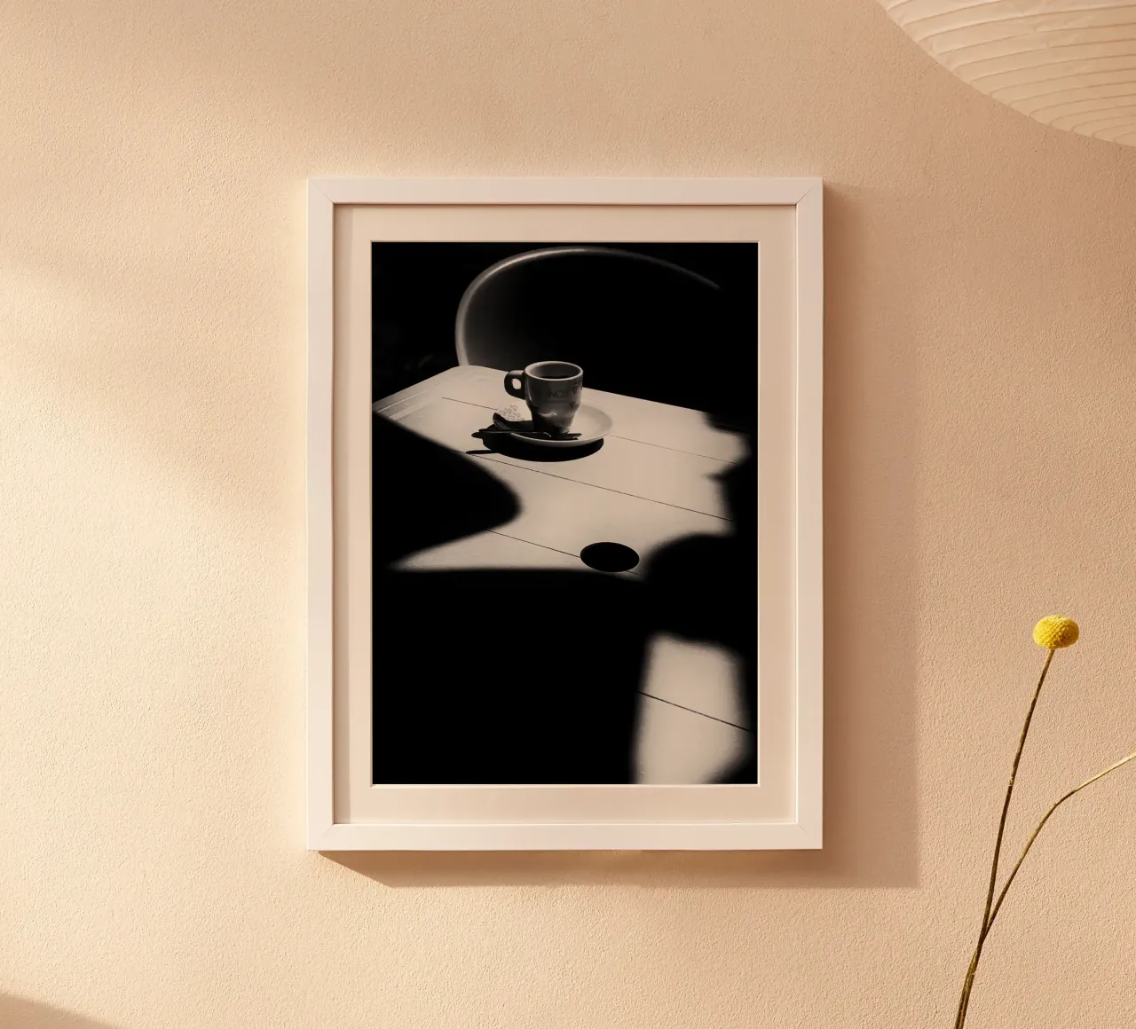 tazza da caffè poster con telaio in alluminio da Abstract Botanical Art