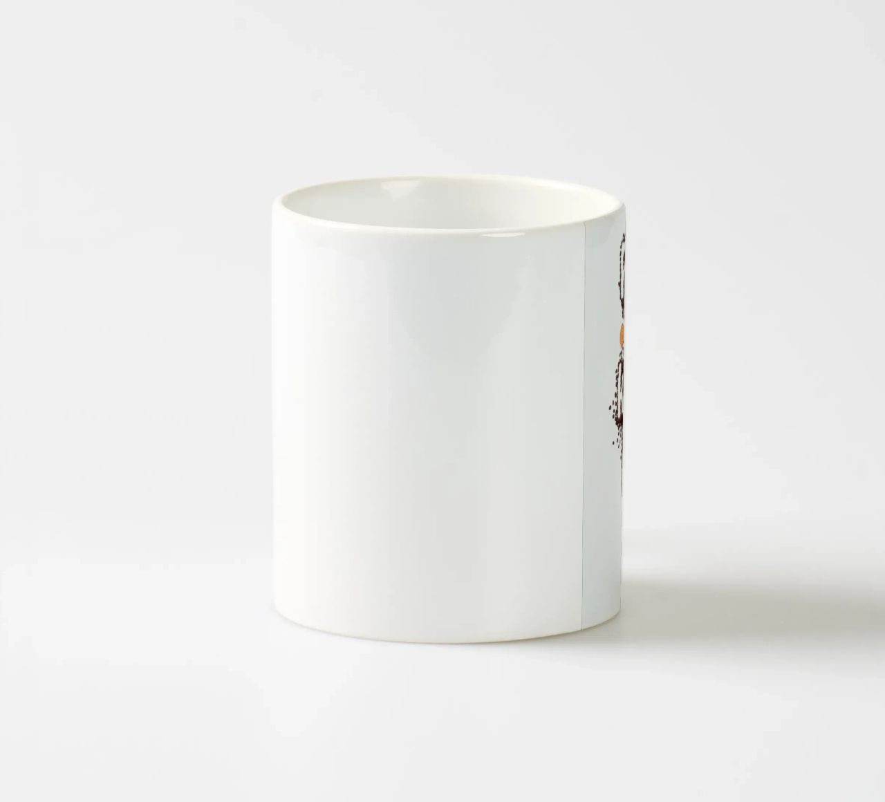 caffè in grani tazza in ceramica da Abstract Botanical Art