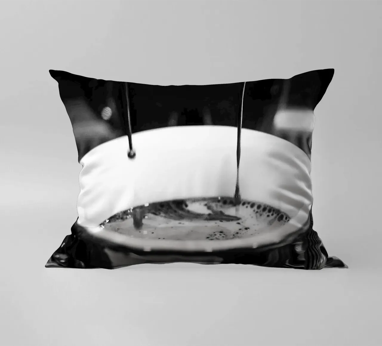 coffee machine decorative cushion by Abstract Botanical Art