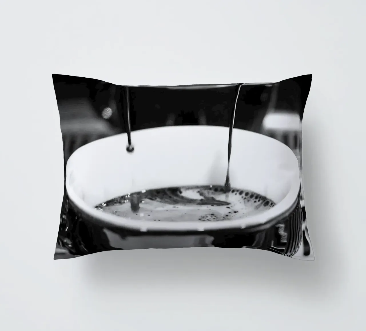 coffee machine decorative cushion by Abstract Botanical Art