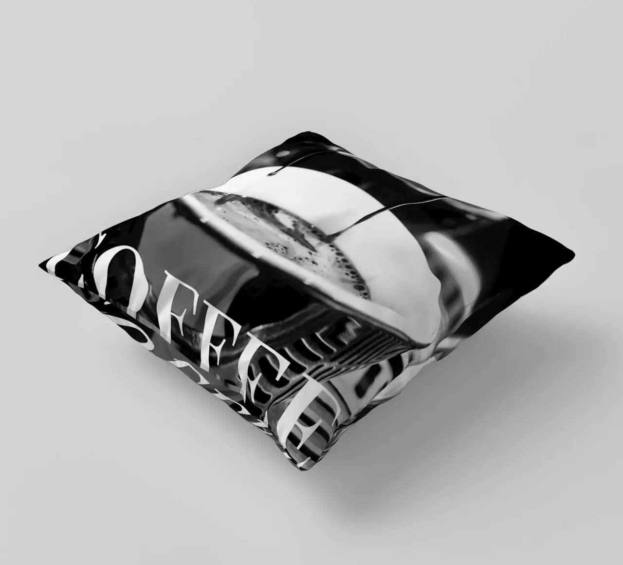 coffee machine decorative cushion by Abstract Botanical Art