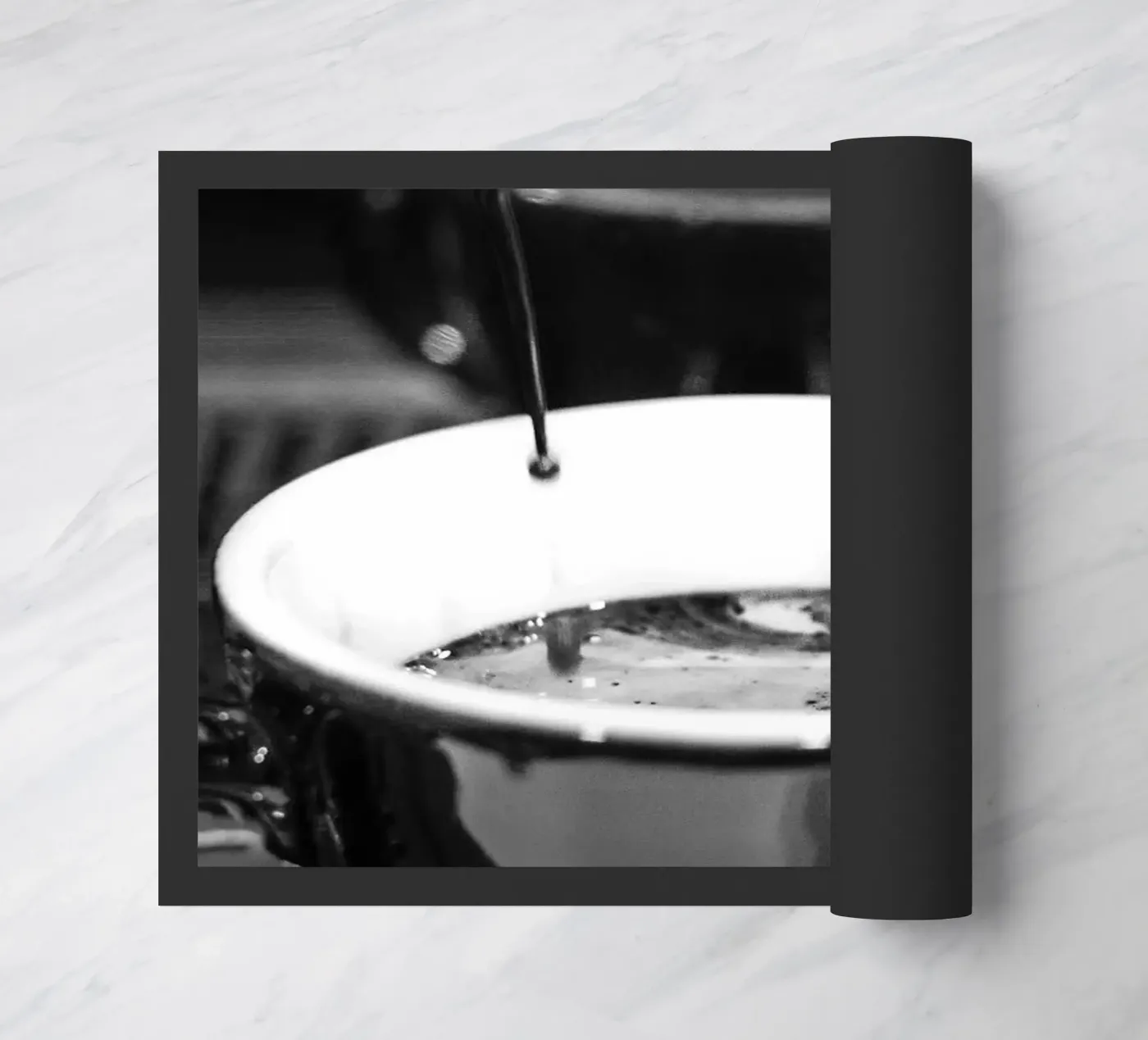 coffee machine doormat by Abstract Botanical Art