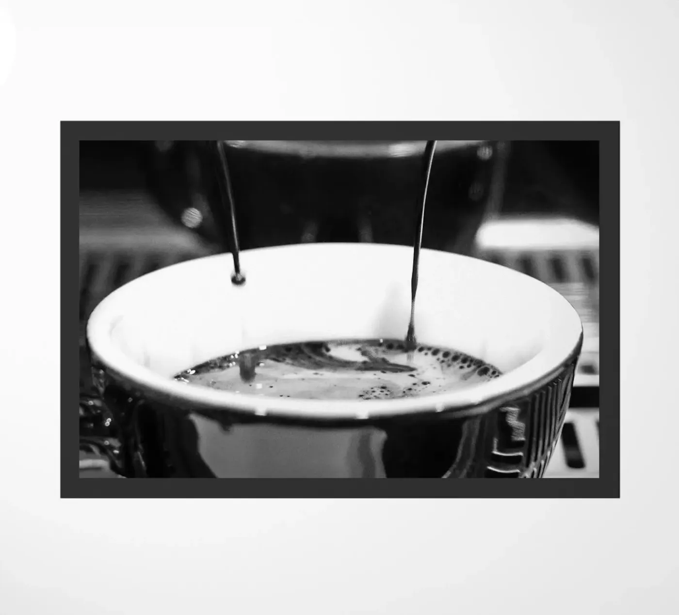 coffee machine doormat by Abstract Botanical Art