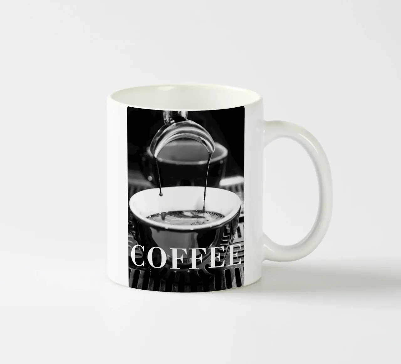 macchina da caffè tazza in ceramica da Abstract Botanical Art