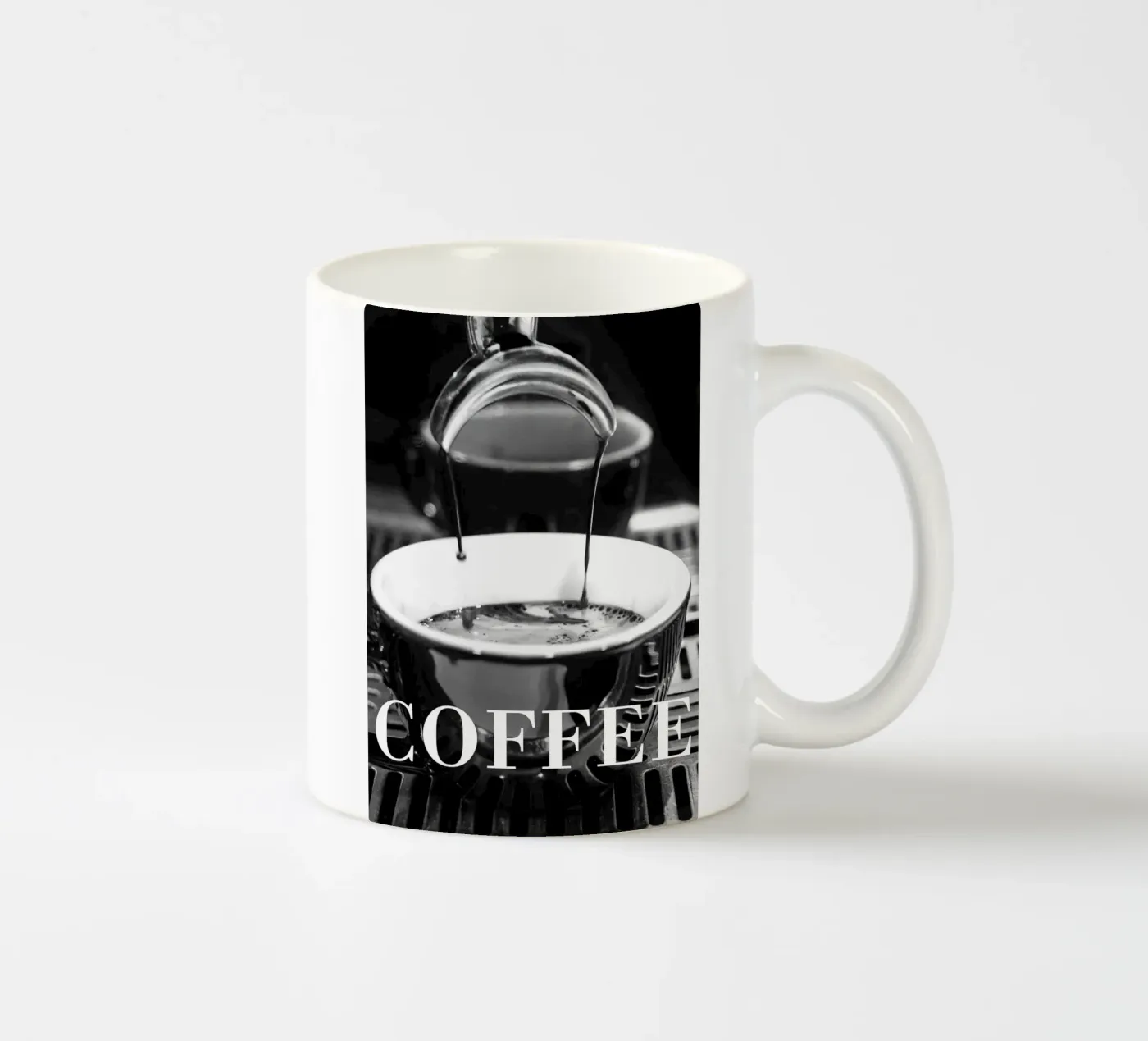 coffee machine ceramic mug by Abstract Botanical Art
