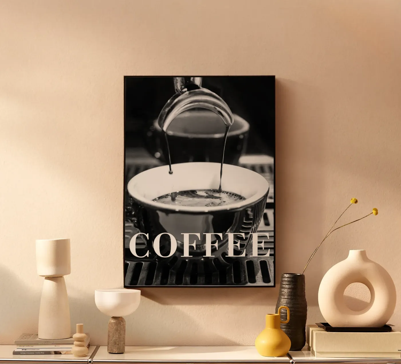 coffee machine acrylic glass by Abstract Botanical Art