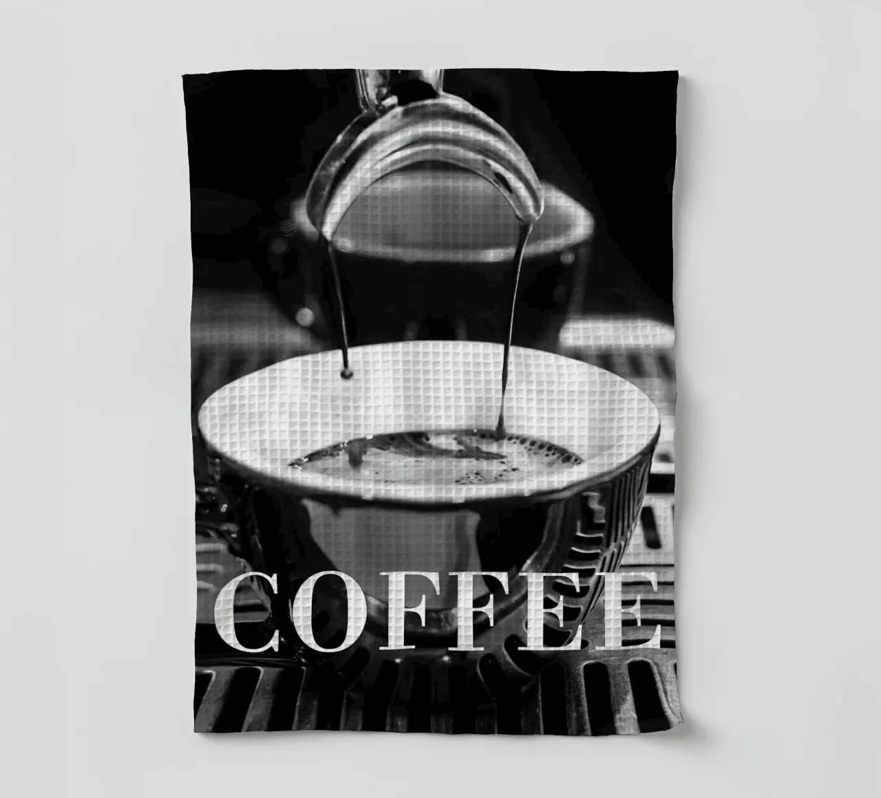 Kaffeemaschine Geschirrtuch von Abstract Botanical Art