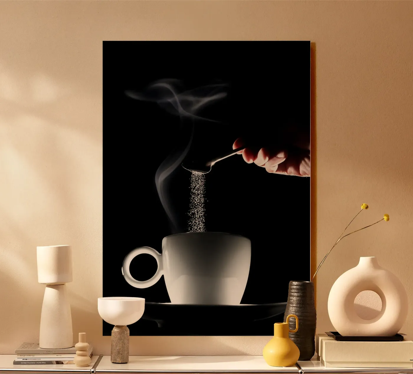 koffie forex-plaat van Abstract Botanical Art