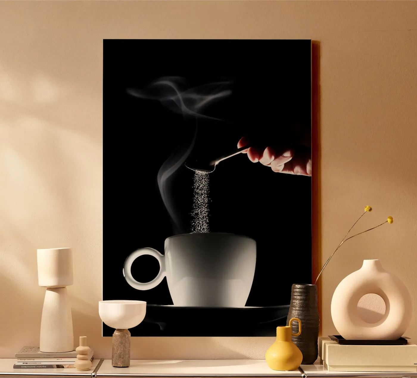 caffè tela da Abstract Botanical Art