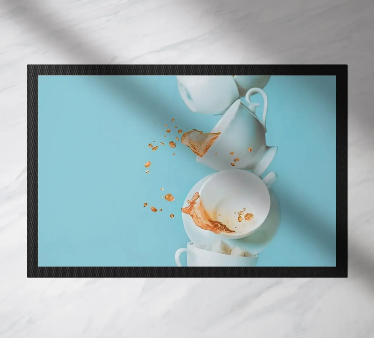 coffee doormat by Abstract Botanical Art