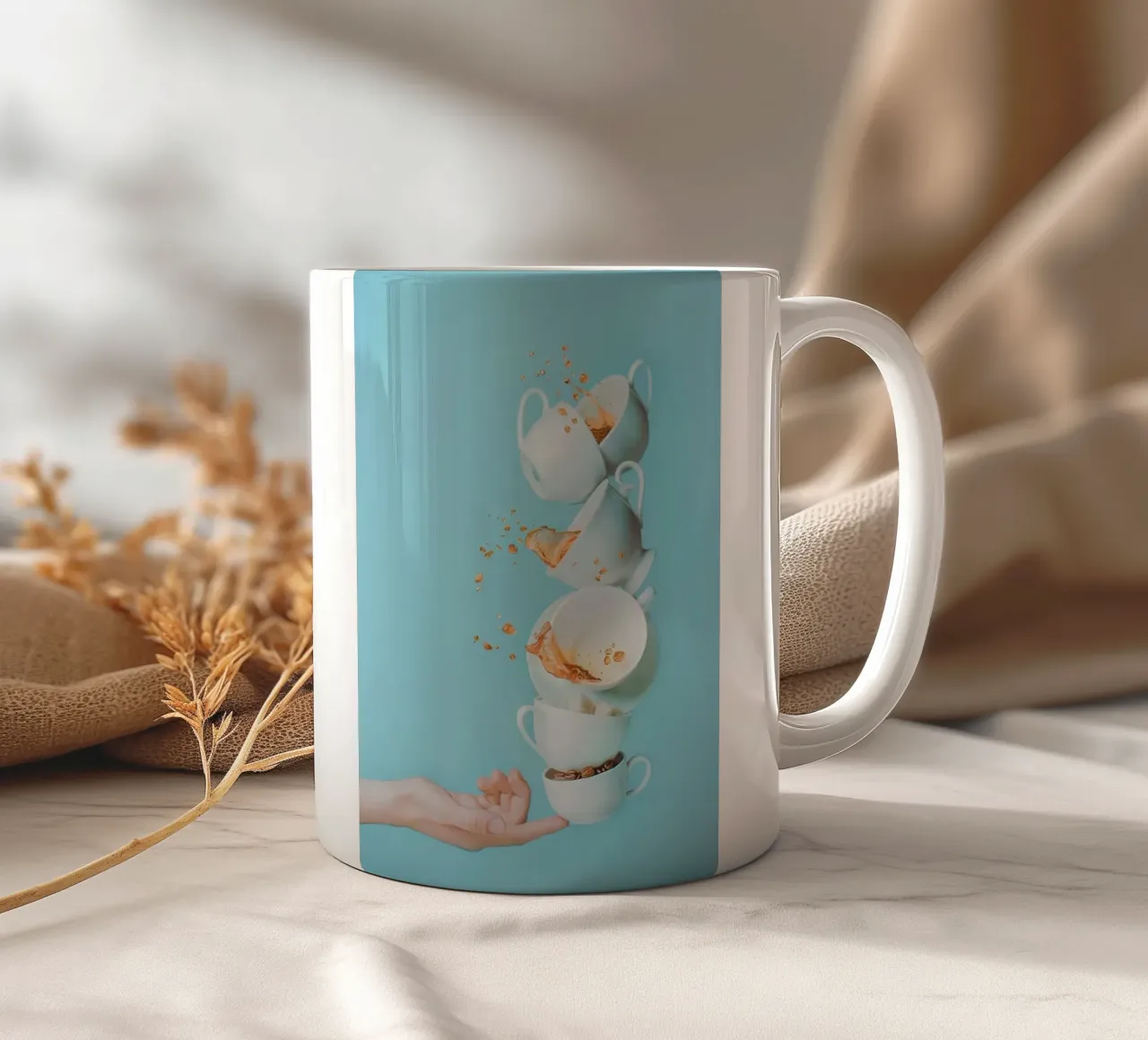 caffè tazza in ceramica da Abstract Botanical Art