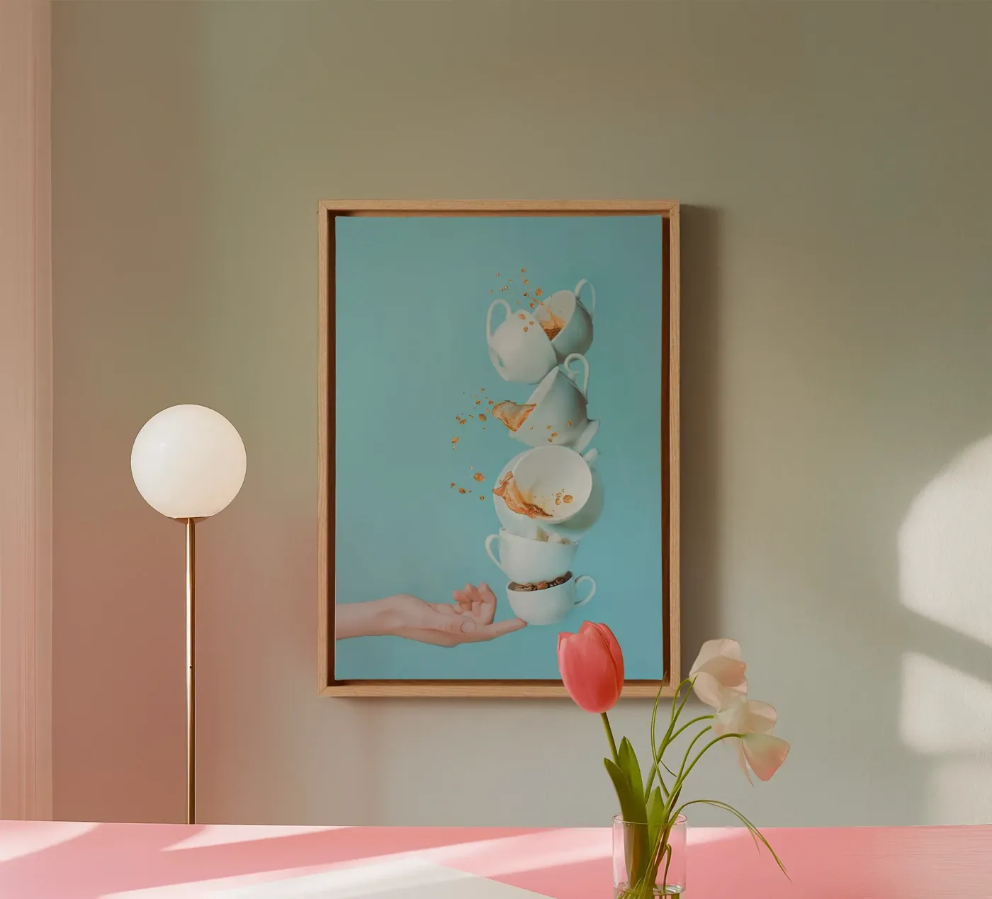 caffè tela da Abstract Botanical Art