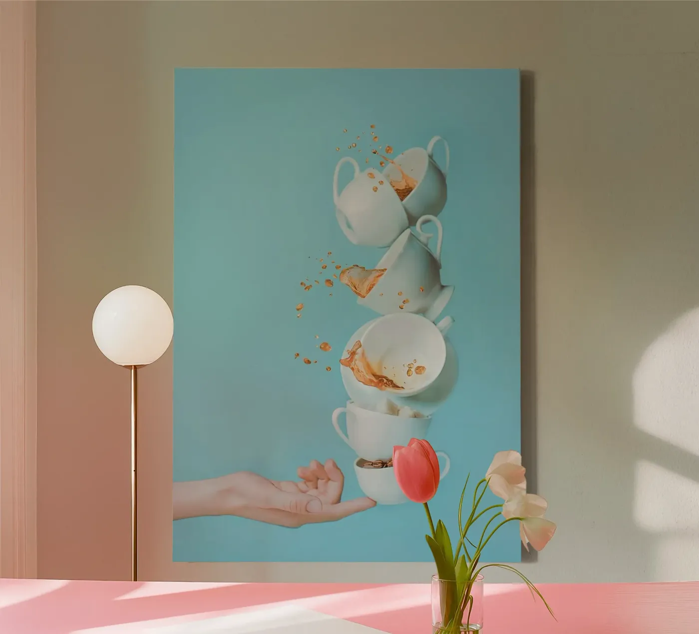 caffè tela da Abstract Botanical Art